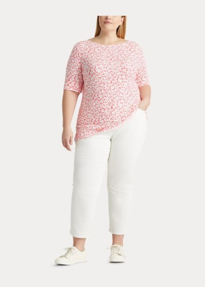 Women's Ralph Lauren Floral Cotton-Blend Tops | 184765LDA